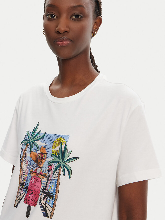 Liu Jo Liu Jo Camiseta WA5260 JS003 Blanco Regular Fit