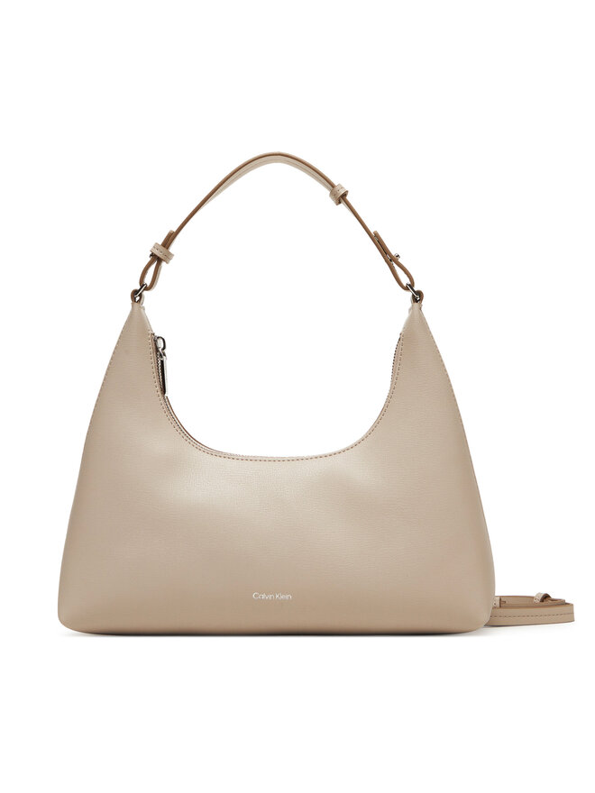 Calvin Klein Τσάντα Calvin Klein Foil Logo Conv Shou?Lder Bag LV04F3272G Μπεζ