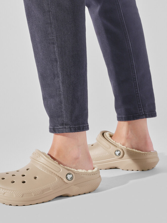 Crocs Шльопанці Crocs Crocs Classic Lined Clog 203591 Бежевий