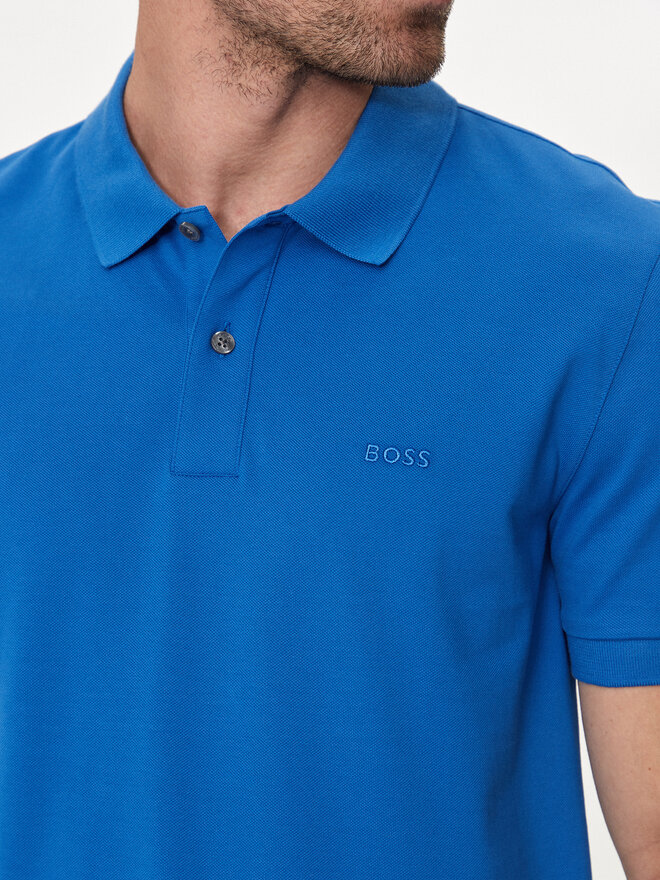 BOSS Boss Поло Pallas 50468301 Голубий Regular Fit