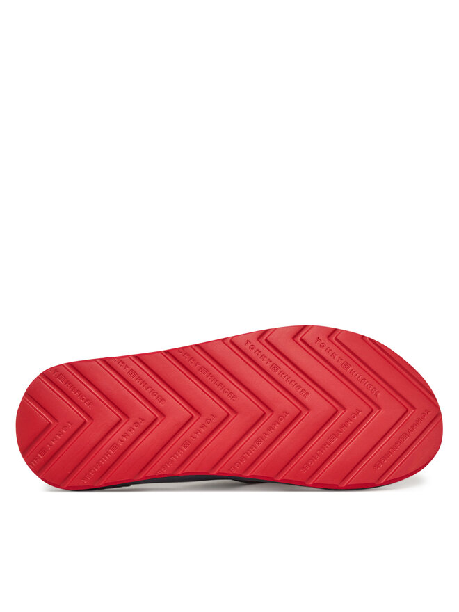 Tommy Hilfiger Japonki Tommy Hilfiger Molded Hilfiger Beach Sandal FM0FM05361 Granatowy