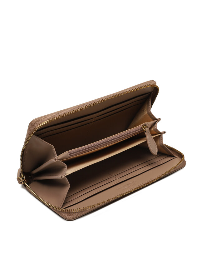 PINKO Голям дамски портфейл Pinko Ryder Zip Around . AI 23-24 PCPL 100250 A0F1 Кафяв