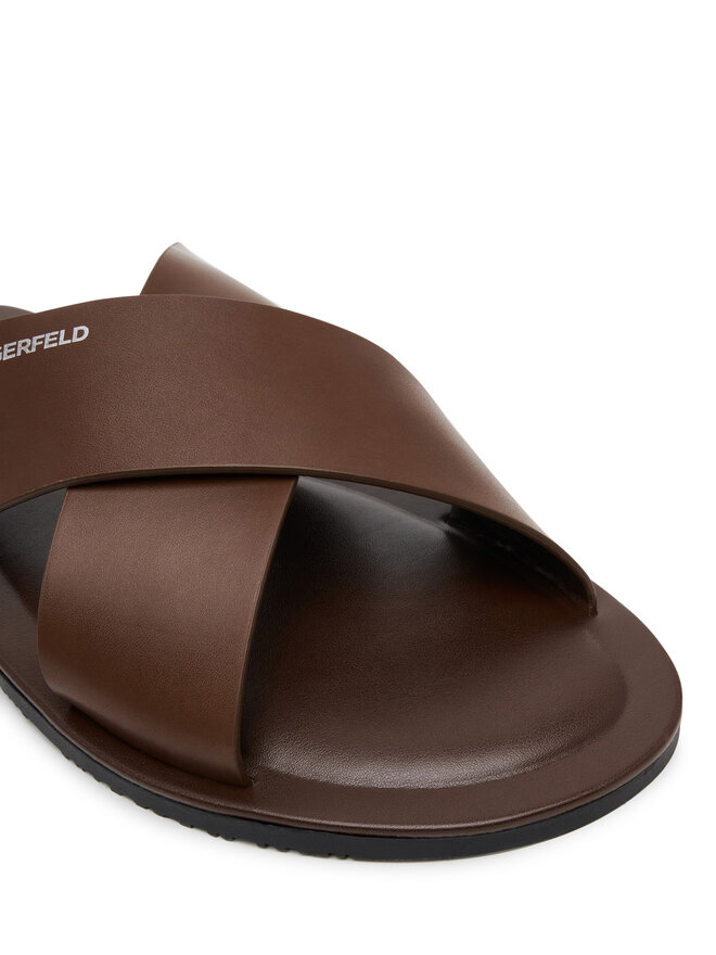 KARL LAGERFELD Natikači KARL LAGERFELD Kastor III KL70214 Rjava
