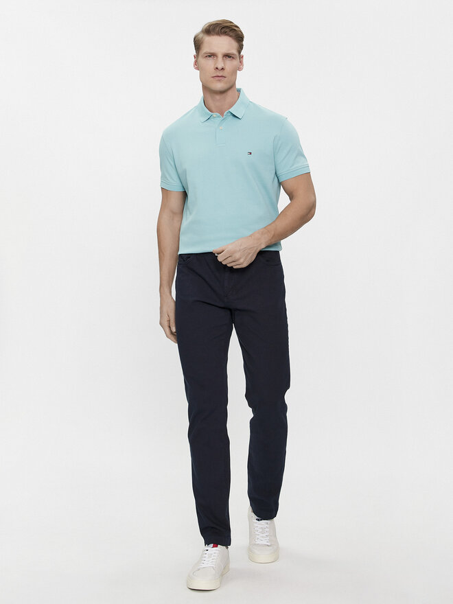 Tommy Hilfiger Tommy Hilfiger Поло 1985 MW0MW17770 Голубий Regular Fit
