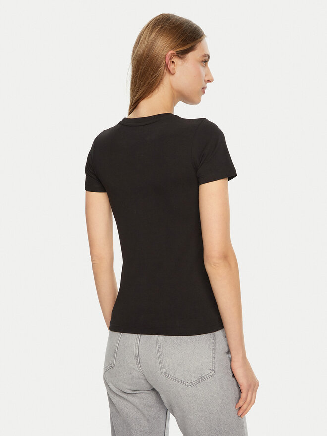 Guess Jeans Guess Jeans T-Shirt W5RI52 J1314 Μαύρο Regular Fit