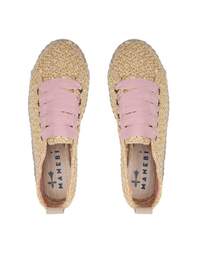 Manebi Espadrilles Manebi Lace-Up Espadrilles V 2.7 E0 Beige