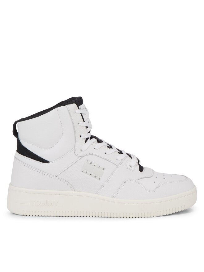 Tommy Jeans Sneakersy Tommy Jeans Basket Mid EM0EM01258 Biały