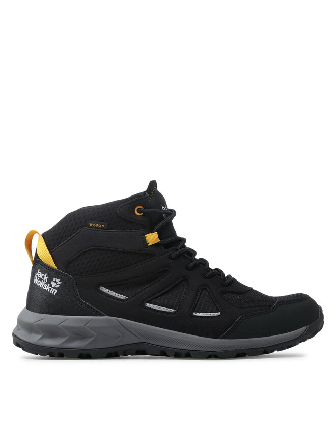 Trekkingi Jack Wolfskin Woodland 2 Texapore Mid M 4051261 6055 Czarny eobuwie .pl
