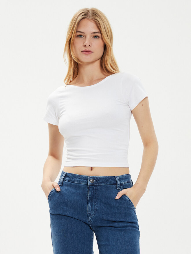 Brave Soul Brave Soul T-Shirt LTS-627PIXIE Weiß Straight Fit