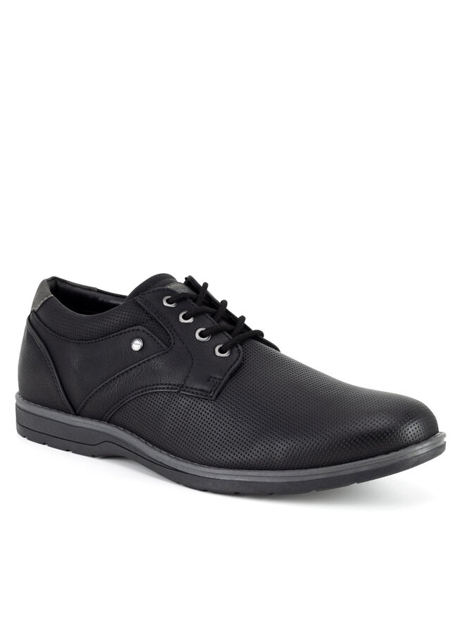 Lanetti Halbschuhe Lanetti LINOS2-101 MBS Schwarz