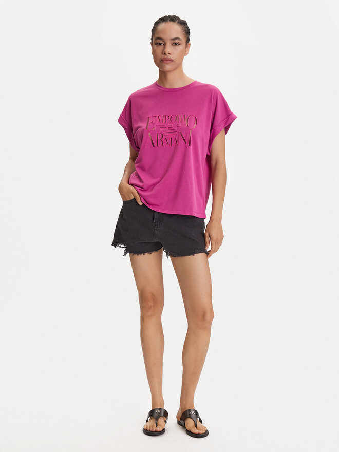 Emporio Armani Emporio Armani Футболка EW000616 AF12187 UA227 Рожевий Loose Fit