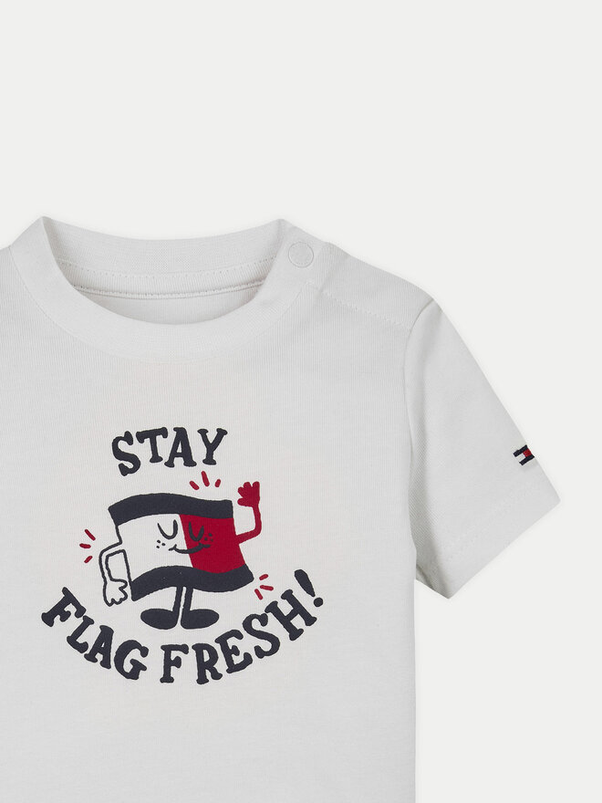 Tommy Hilfiger Tommy Hilfiger T-Shirt Graphic KN0KN01964 Weiß Regular Fit