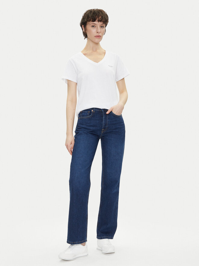Pepe Jeans Pepe Jeans T-Shirt Macy PL506051 Weiß Regular Fit