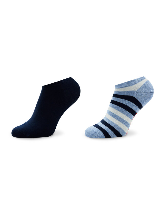 Tommy Hilfiger 2 vīriešu zemo zeķu pāru komplekts Tommy Hilfiger 382000001 Zils