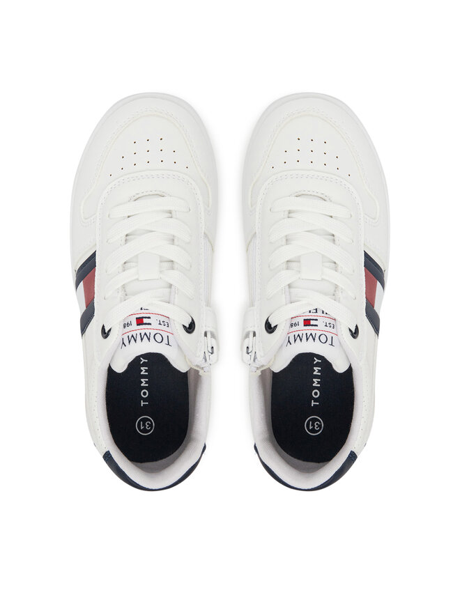 Tommy Hilfiger Sneakers Tommy Hilfiger Flag Low Cut Velcro Sneaker T3X9-33859-1355 M Weiß