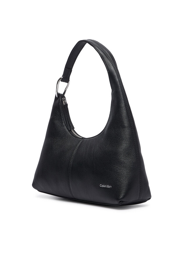 Calvin Klein Handtasche Calvin Klein Slouchy Leather Shoulder Bag LV04F3657G Schwarz