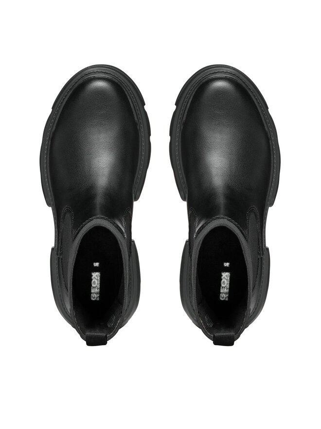 Geox Ботуши Geox J Junette Girl J46HVC 0BCNH C9999 S Черен