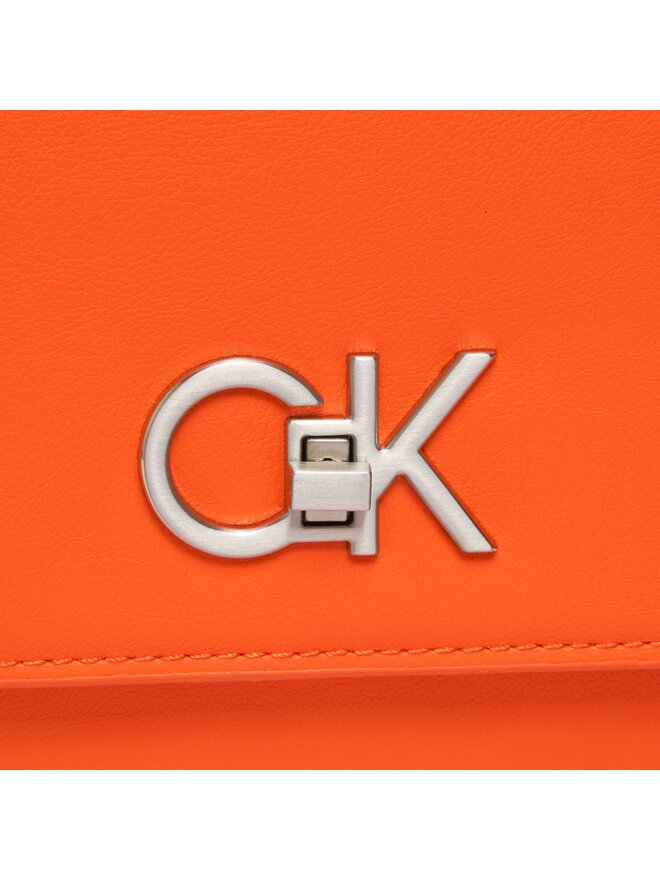 Calvin Klein Handtasche Calvin Klein Re-Lock Ew Conv Crossbody K60K611084 Orange