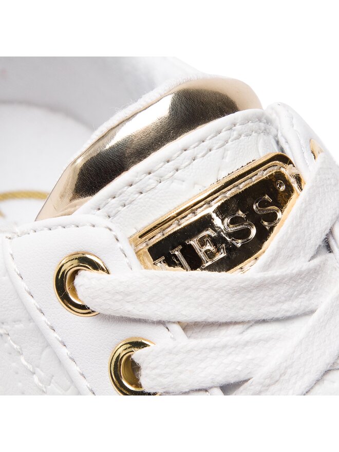 Guess Sneakersy Guess Beckie/Active Lady/Leather Lik FL5BEK FAL12 Biały