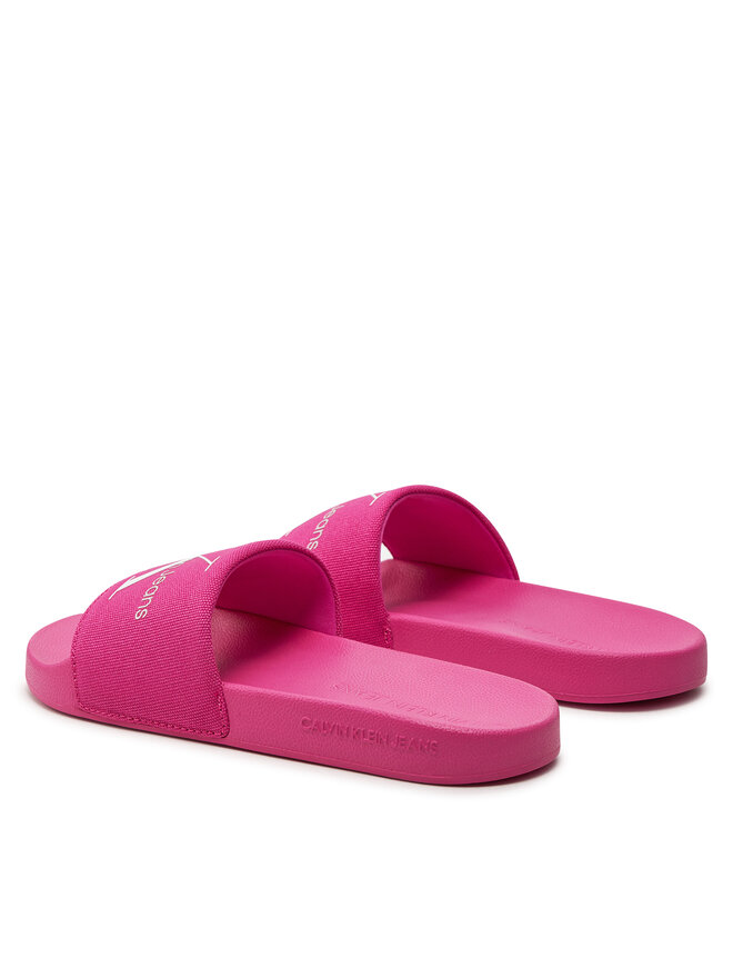 Calvin Klein Jeans Nazouváky Calvin Klein Jeans Slide Monogram Co YW0YW00103 Růžová
