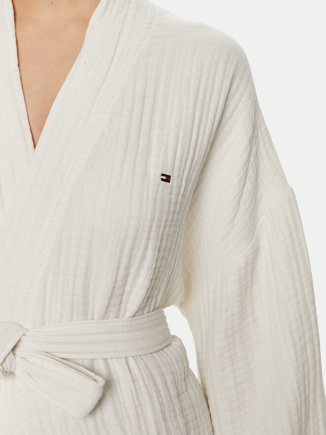 Tommy Hilfiger Tommy Hilfiger Bademantel UW0UW05275 Écru