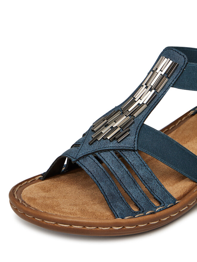 Rieker Sandály Rieker 60800-14 Modrá