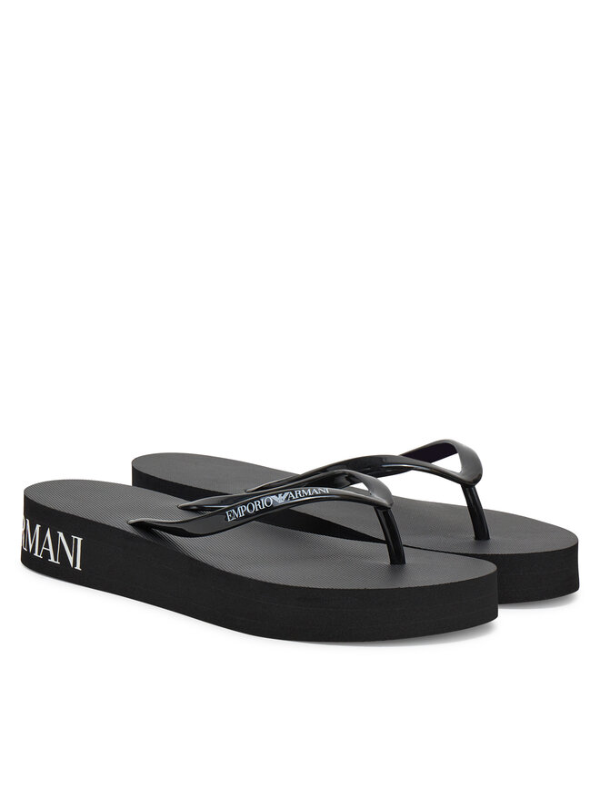 Emporio Armani Джапанки Emporio Armani XVQS09 XN118 00002 Черен