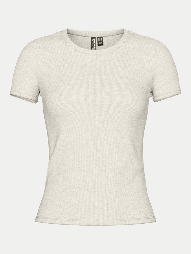 Pieces Pieces T-Shirt May 17154483 Grau Slim Fit
