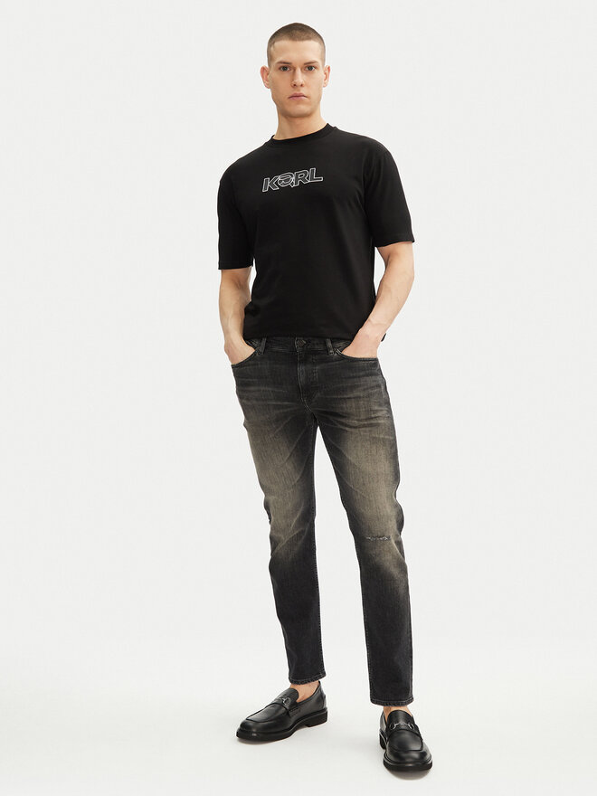 KARL LAGERFELD KARL LAGERFELD T-Shirt 755156 552235 Schwarz Regular Fit