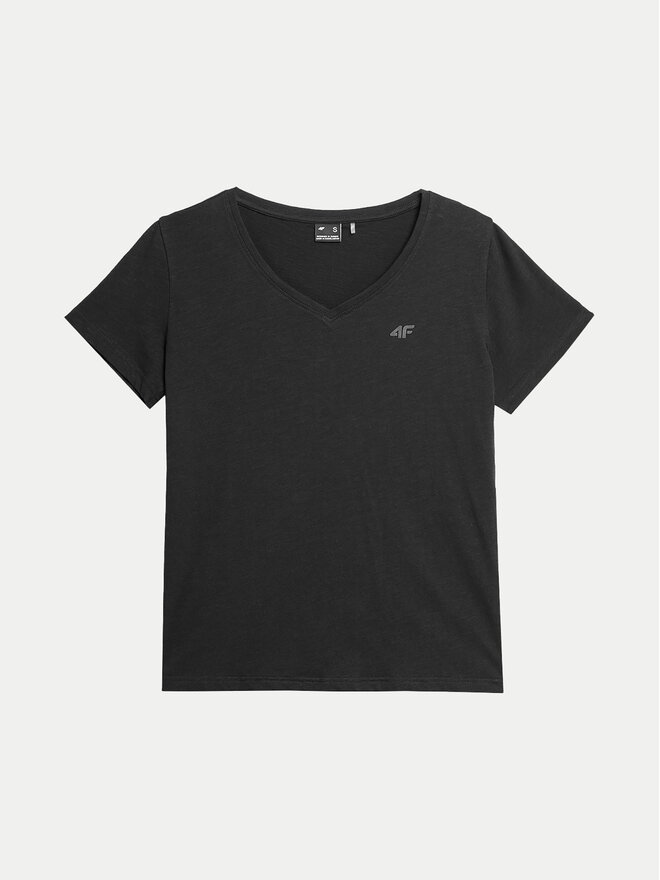 4F 4F T-Shirt 4FWSS24TTSHF1162 Μαύρο Regular Fit