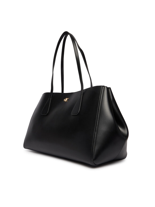 Calvin Klein Handtasche Calvin Klein Ck Snap Large Tote LV04F3502G Schwarz