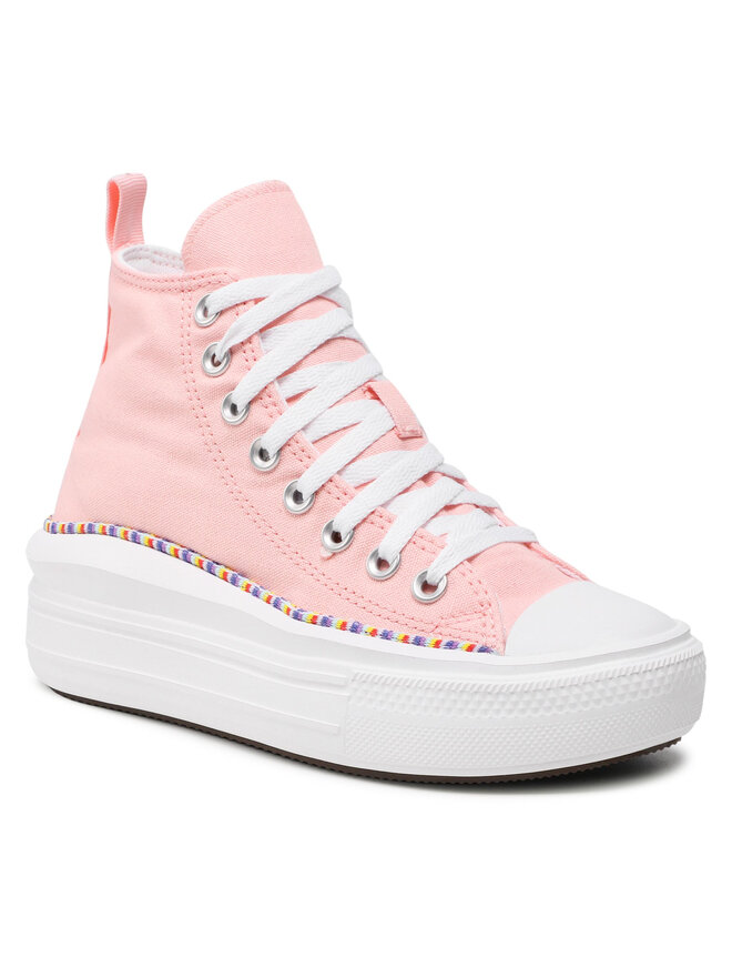 Converse Plátěnky Converse Chuck Taylor All Star Move Hi 272853C Růžová