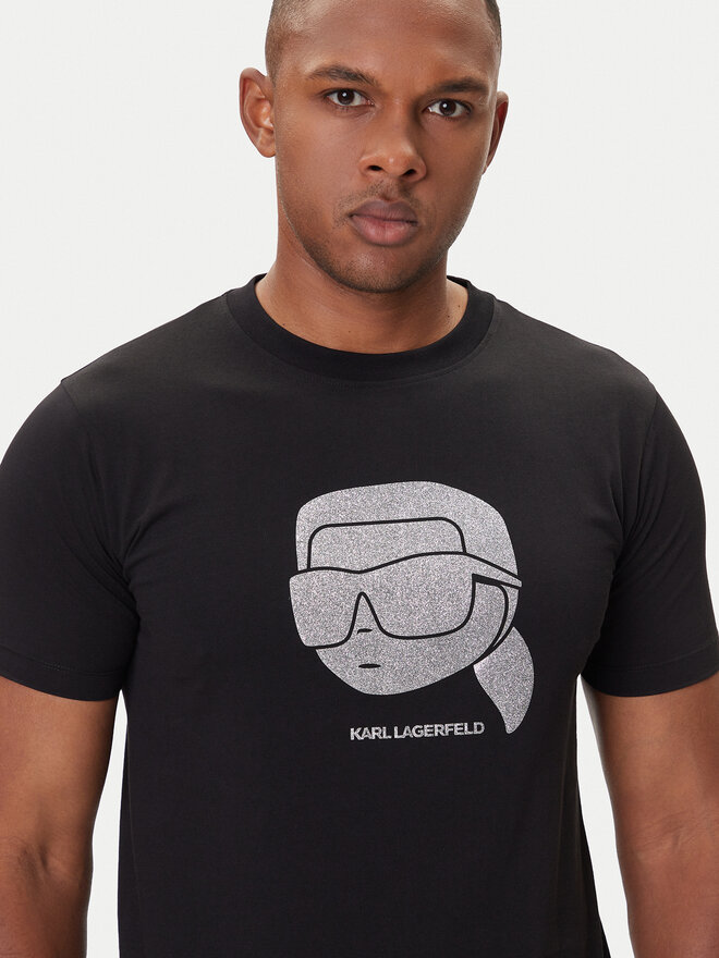 KARL LAGERFELD KARL LAGERFELD Camiseta 755066 554242 Negro Regular Fit