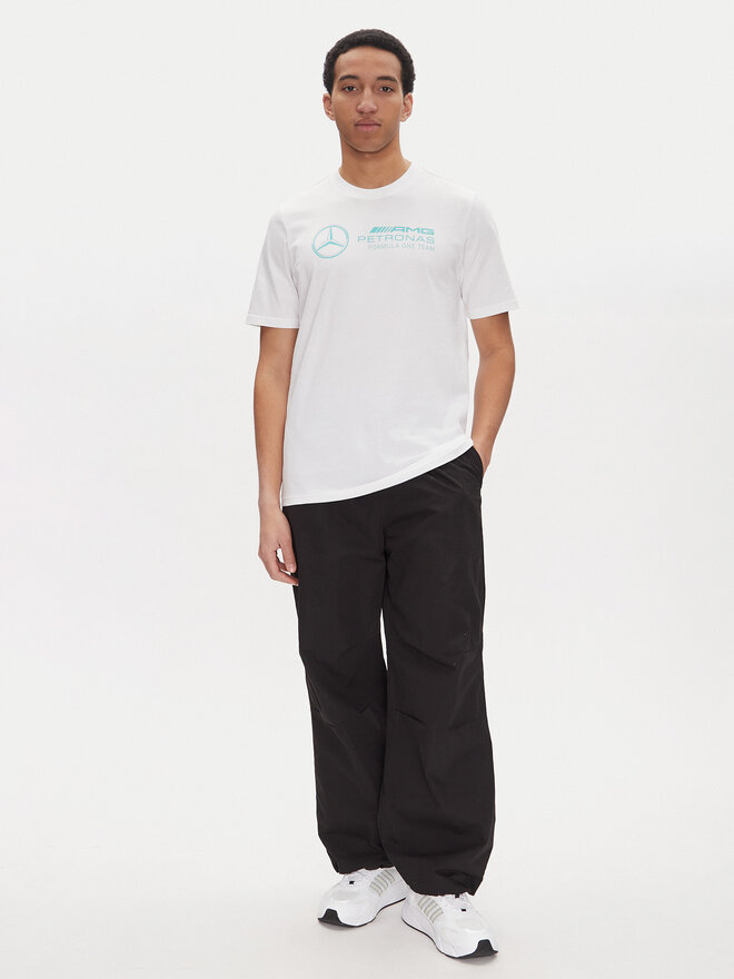 adidas adidas Marškinėliai Mercedes - AMG Petronas Formula One Team DNA Graphic JV5456 Balta Regular Fit