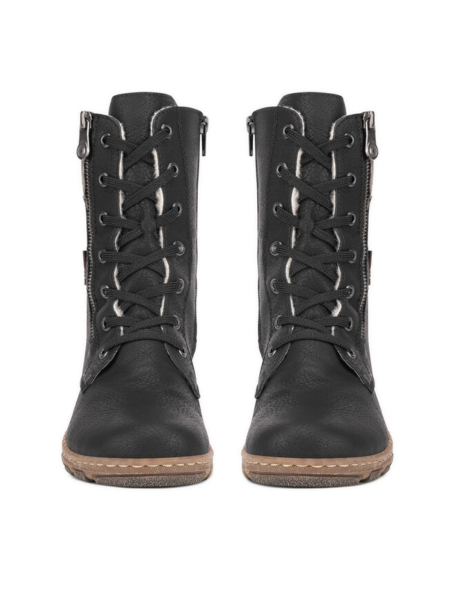 Rieker Schnürschuhe Rieker Z0123-01 Schwarz