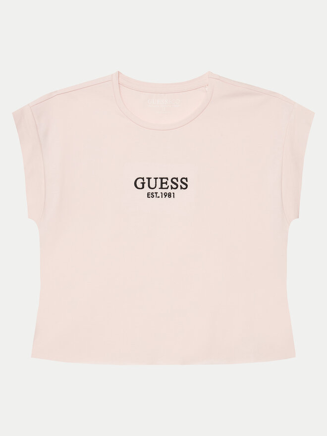 Guess Guess Póló J4BI34 J1314 Rózsaszín Boxy Fit