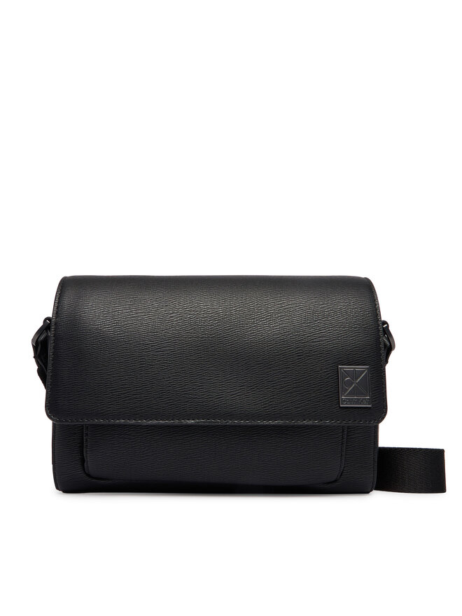 Calvin Klein Handtasche Calvin Klein Emblem Hw Small Slap Messenger LV04D3367G Schwarz