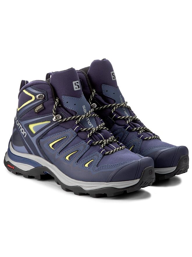 Chaussures de trekking Salomon X Ultra 3 Mid Gtx W GORE TEX 398691 22 V0 Bleu marine chaussures