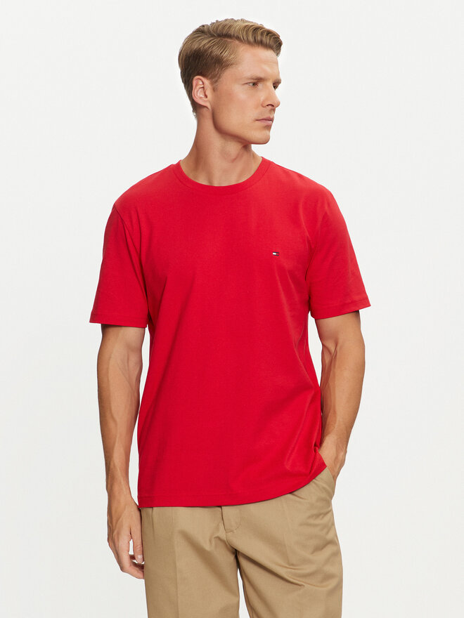 Tommy Hilfiger Tommy Hilfiger Camiseta Essential MW0MW37267 Rojo Regular Fit