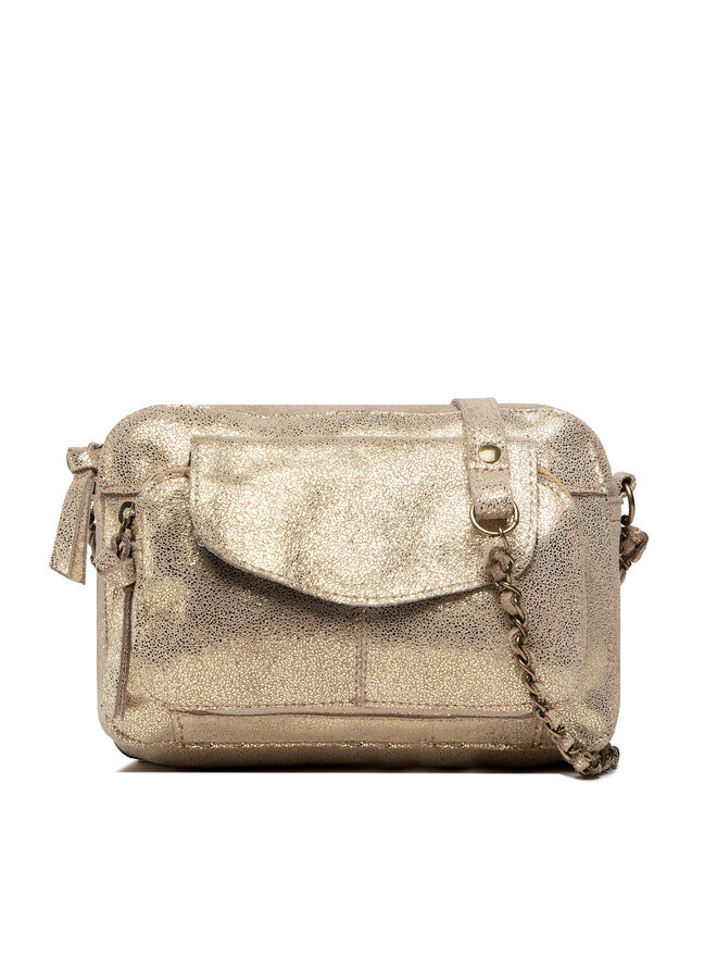Pieces Handtasche Pieces Pcnaina Leather Cross Bocy Fc Noos 17063358 Goldfarben
