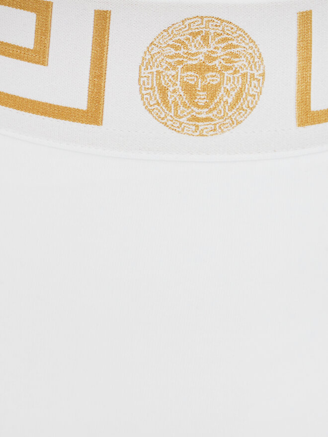 Versace Versace Κλασικό σλιπ ψηλόμεσο AUD01050 1A10011 Λευκό