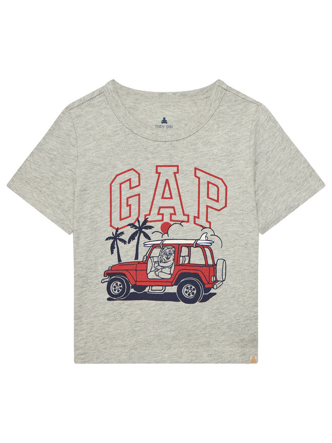 Gap Gap Marškinėliai 779639-00 Pilka Regular Fit