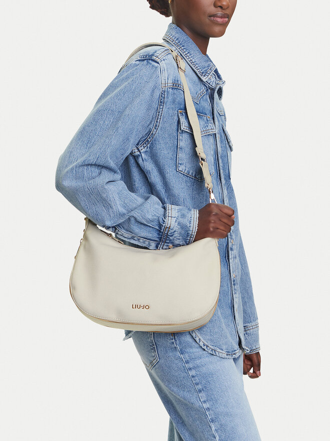 Liu Jo Ročna torba Liu Jo M Hobo AA5133 T3342 Écru