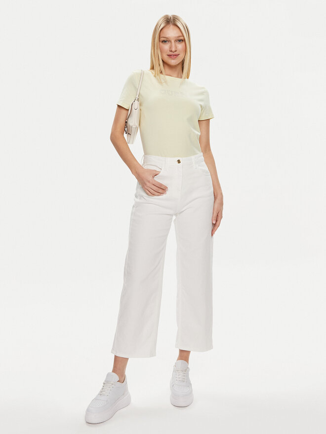 Guess Guess Marškinėliai Skylar V4GI09 J1314 Žalia Slim Fit