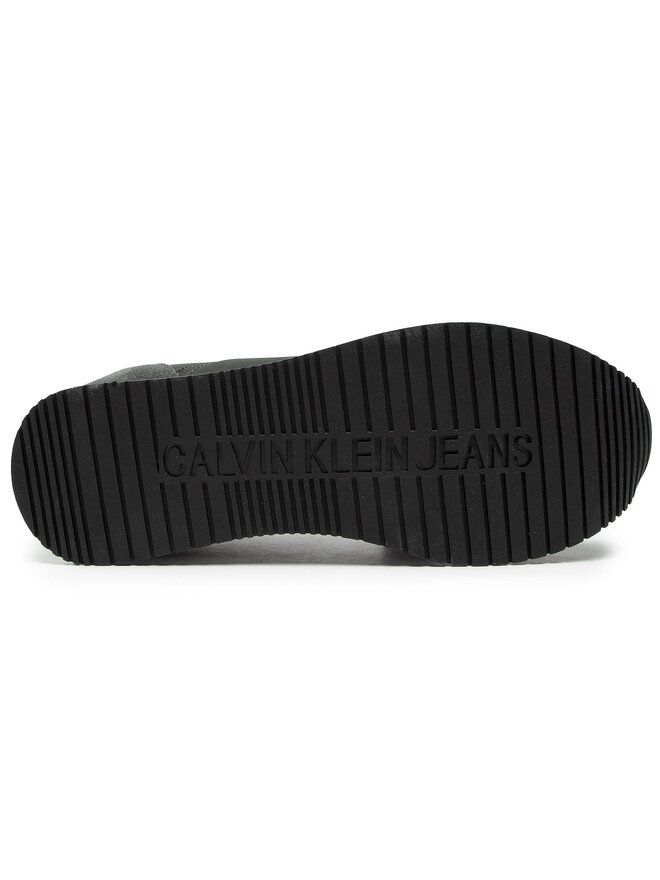 Calvin Klein Jeans Сникърси Calvin Klein Jeans Runner Sneaker Laceup YM0YM00038 Зелен
