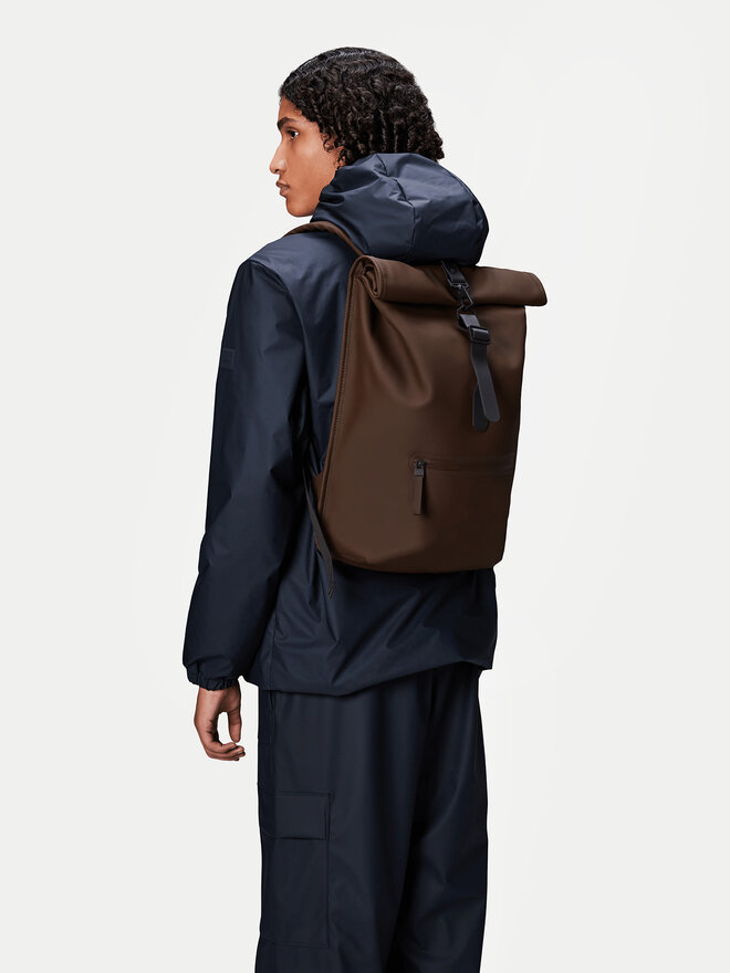 Rains Σακίδιο Rains Rolltop Rucksack W3 13320 Καφέ
