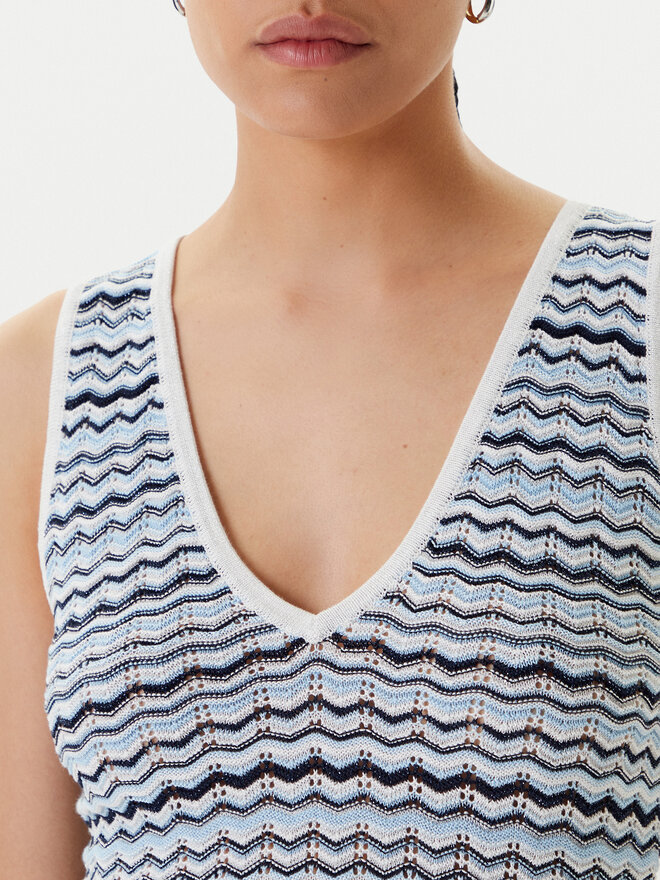 Morgan Morgan Top 251-MINKO Blau Regular Fit