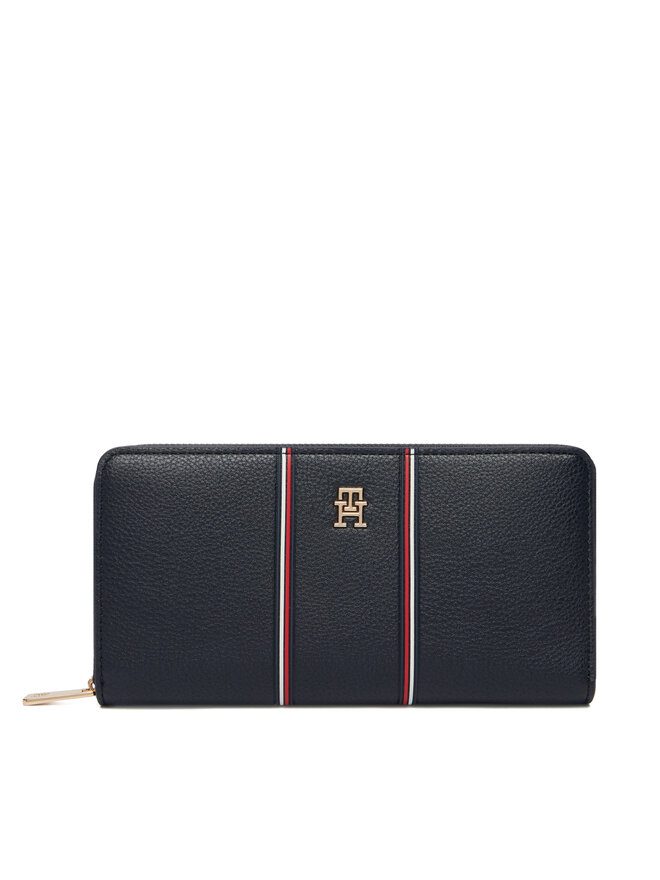 Tommy Hilfiger Geldbörse Tommy Hilfiger Th Icon Lrg Za Corp AW0AW18654 Dunkelblau