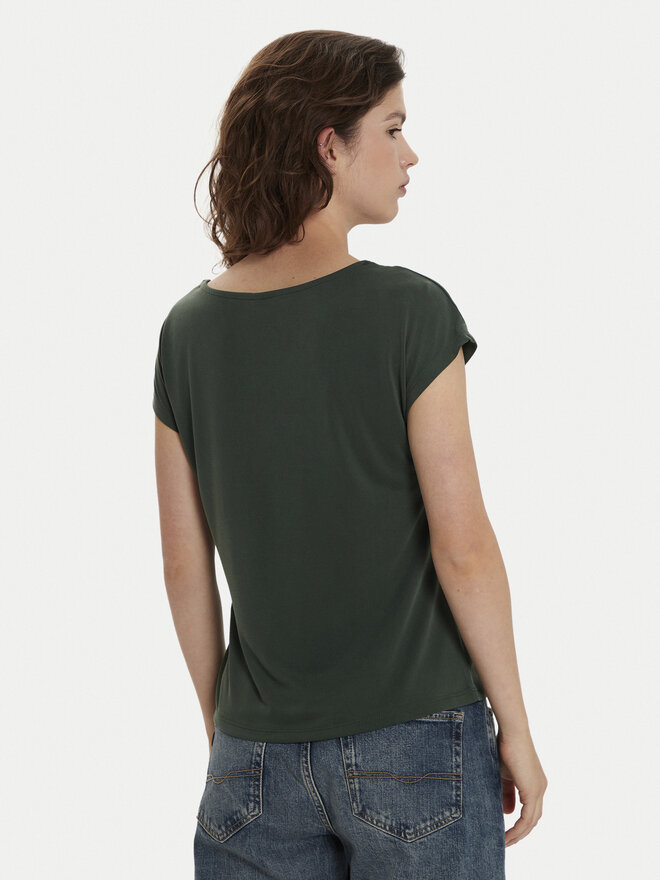 ONLY ONLY Camiseta Free 15287041 Verde Regular Fit