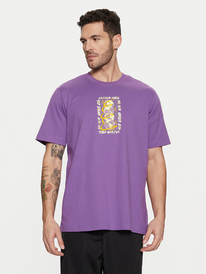 adidas adidas Marškinėliai Trefoil Series JP4498 Violetinė Regular Fit